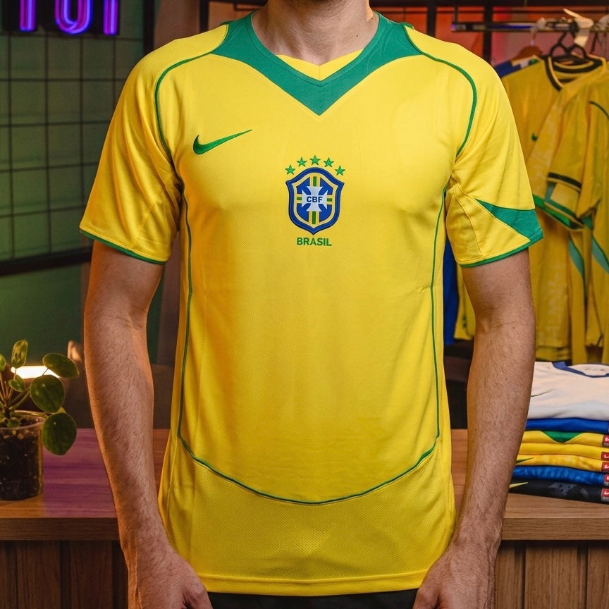 Camisa Brasil 2004 I - Retrô